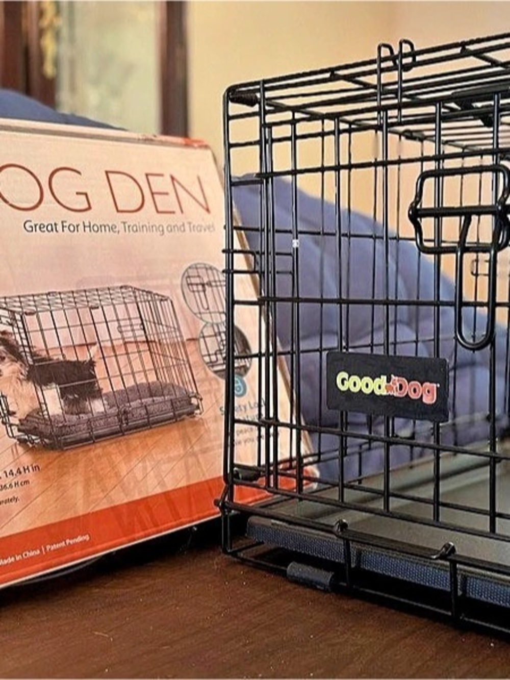 GoodDog Dog Den Dog Crate Black Like New
